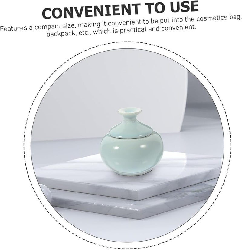 Ceramic Travel Jars With Lids For Toiletries Cosmetics Storage Face Cream Sample Containers - Image 3